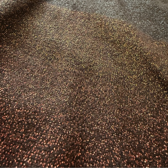 Express V-Neck Glitter Black Striped Sweater Women’s Size XS Multi-Color Festive - Picture 9 of 10